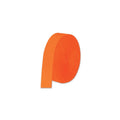 Festive Orange Crepe Streamer, Full Roll, 85' long'x1.75" wide, (6/Pkg)