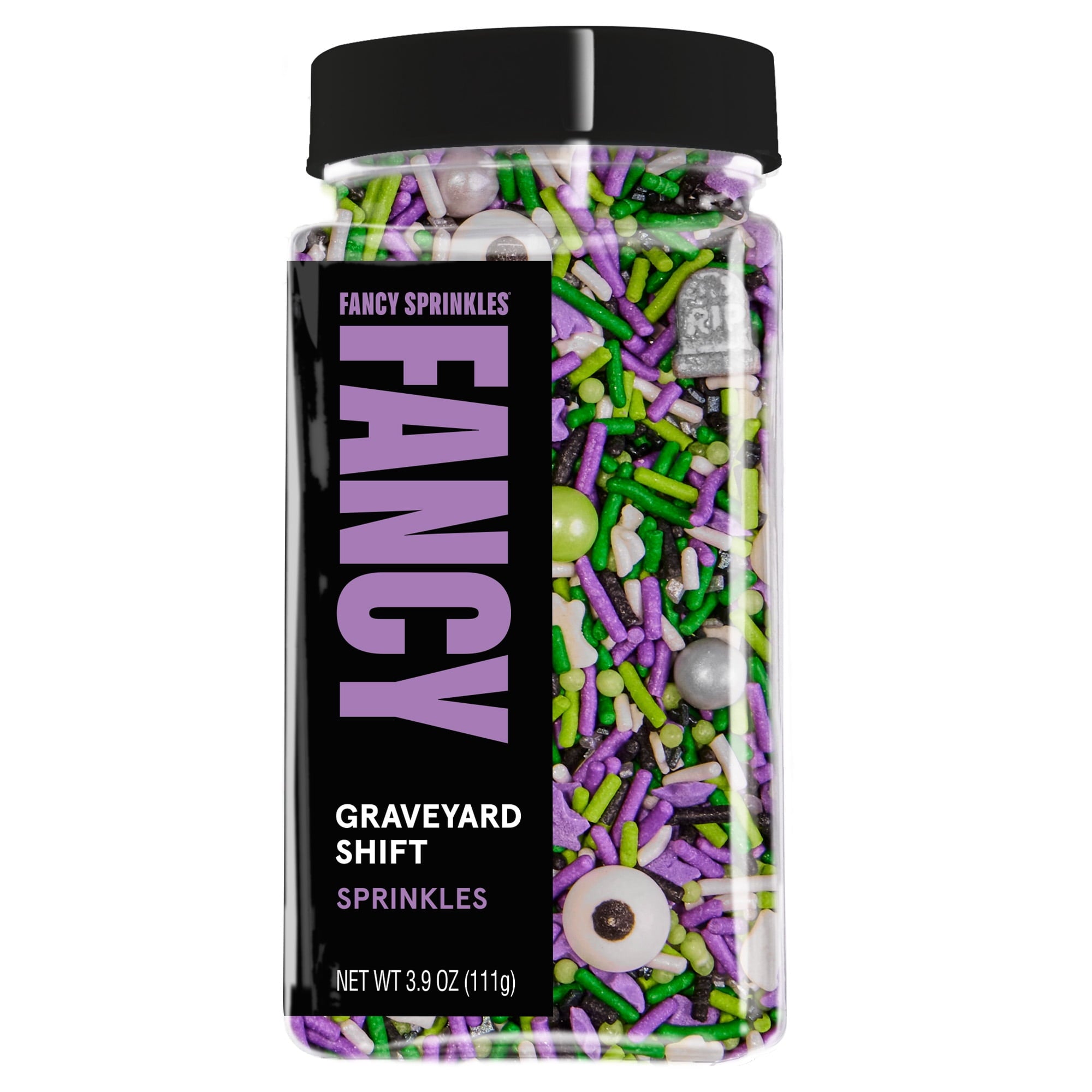 Fancy Sprinkles Graveyard Shift Dessert Sprinkles, 3.9 oz