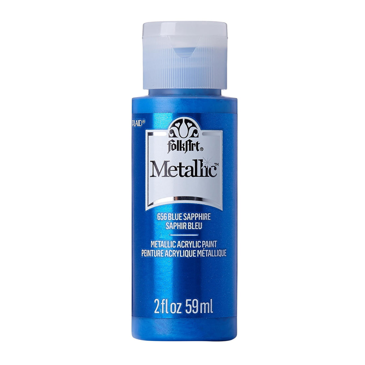 FolkArt Metallic Acrylic Craft Paint, Metallic Finish, Antique Gold, 2 fl oz
