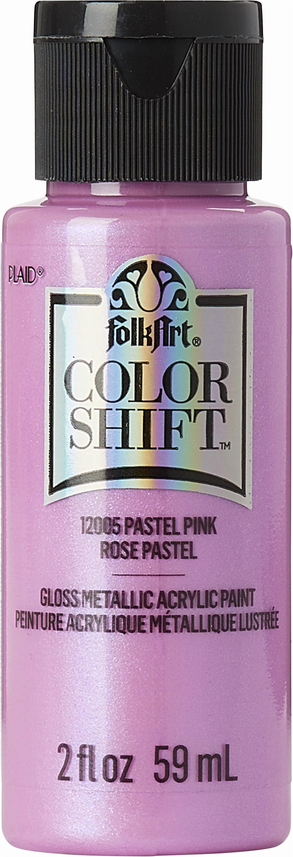 FolkArt Color Shift Acrylic Craft Paint, Gloss Finish, Pastel Pink, 2 fl oz