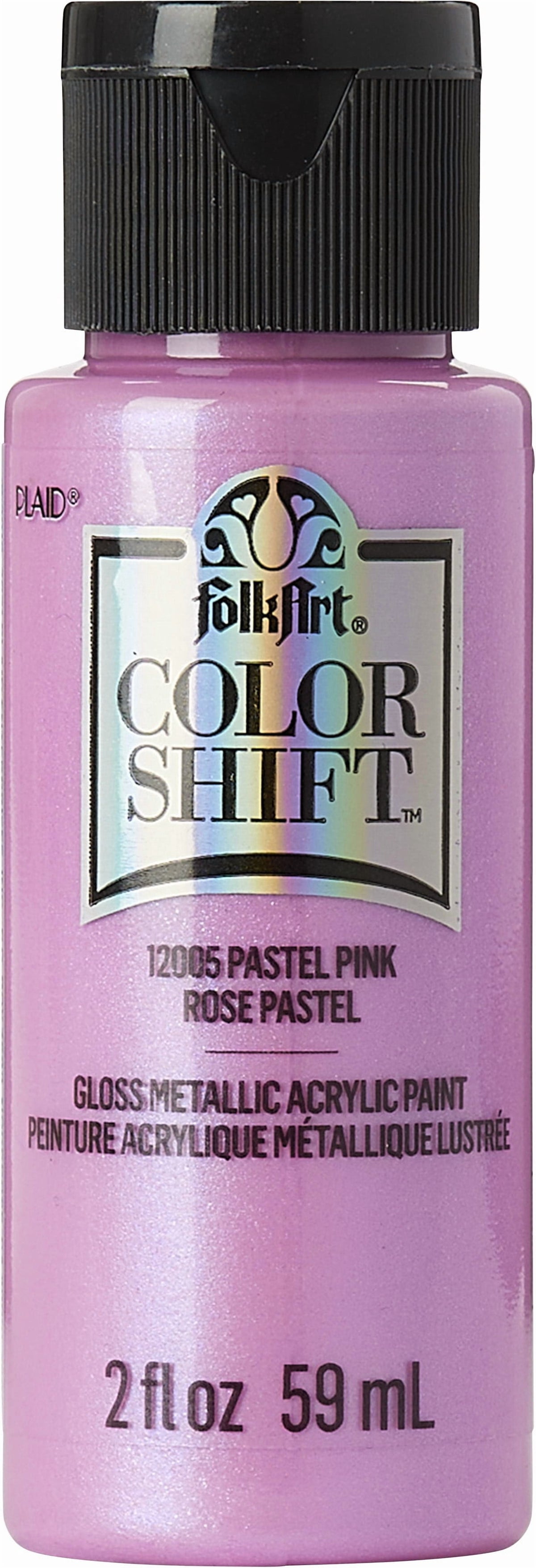 FolkArt Color Shift Acrylic Craft Paint, Gloss Finish, Pastel Pink, 2 fl oz