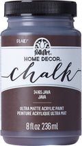 FolkArt Home Décor Chalk Acrylic Craft Paint, Java, Ultra Matte Finish, 8 fl oz