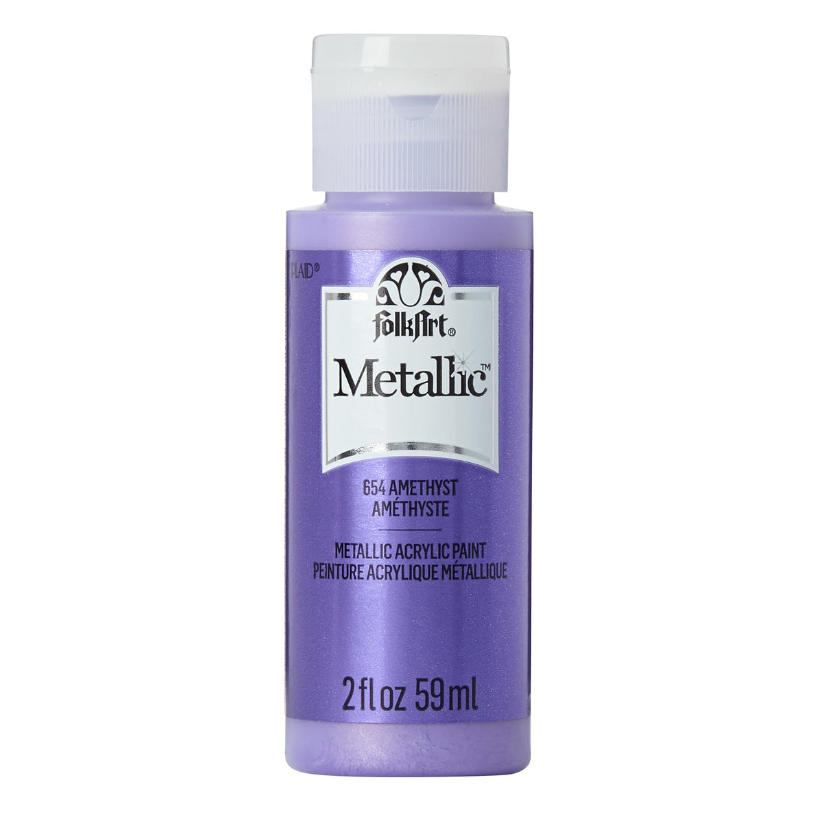 FolkArt Metallic Acrylic Craft Paint, Metallic Finish, Antique Gold, 2 fl oz
