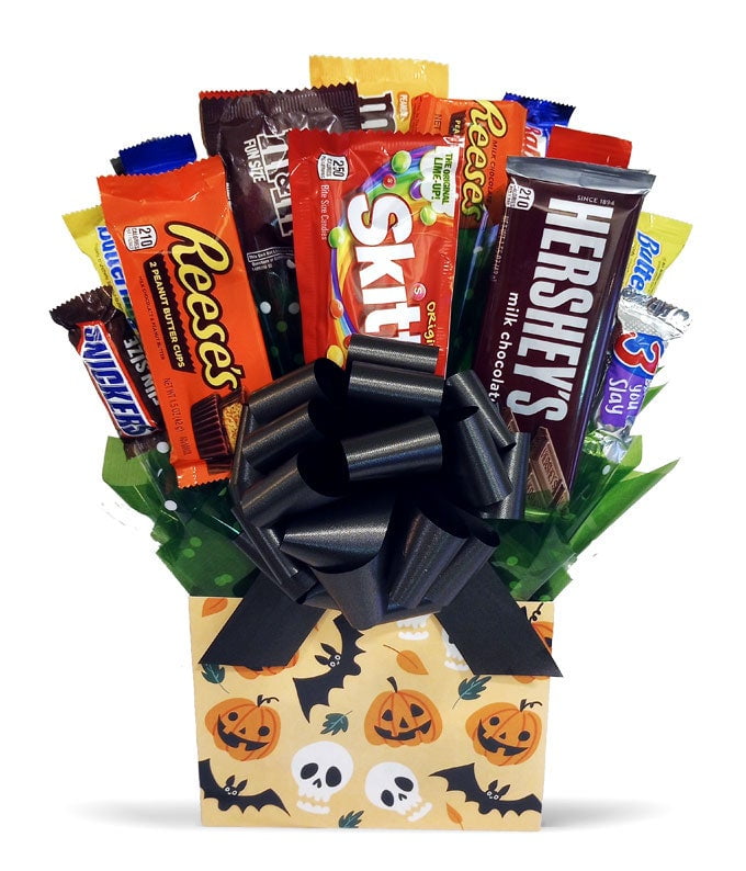 From You Flowers - Batty Halloween Candy Box for Halloween, Fall, Autumn