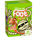 Fruit by the Foot Mini Feet Bloody Mummy Fruit Flavored Snacks, Halloween Treats, 26 Count