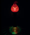 Fun Central (AU045) 1 pc LED Witchy Pumpkin Wand, Glowing Witch Wand, Light Up Wand, Glow Stick Wand