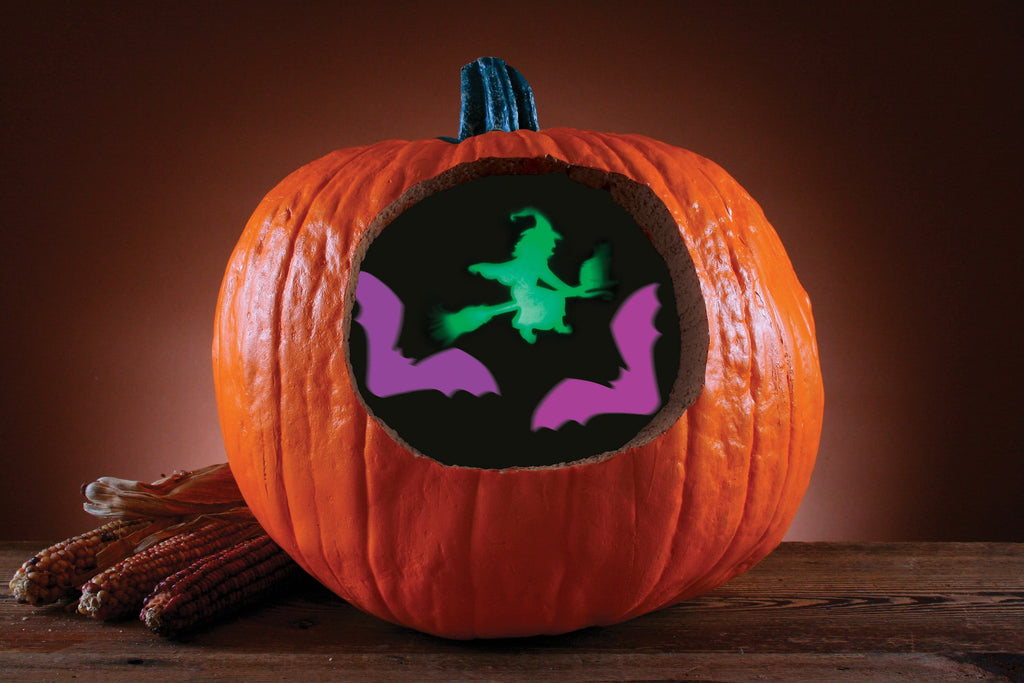 Witch Pumpkin Light Projector Decoration