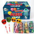 Fusion Select 30 Alien Halloween Lollipops - Trick or Treat Candies for Kids - Extraterrestrial Themed Halloween Candy Lollipops For Space Themed Events, Birthday Parties - Individually Wrapped Treats