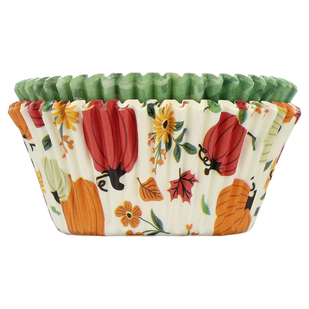 Great Value Pumpkin and Plaid Cupcake Liners, 48 Count