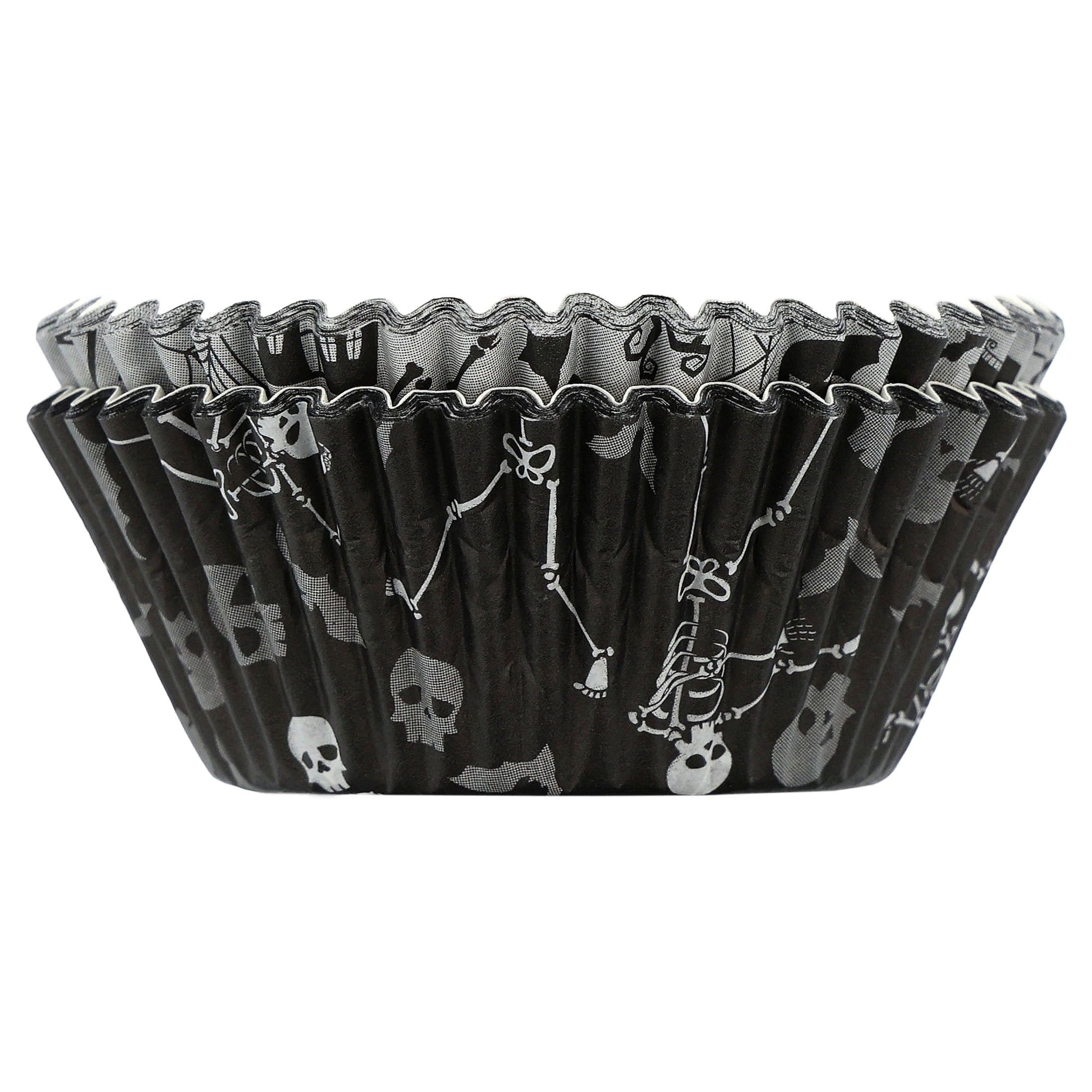 Great Value Skeleton Cupcake Liners, 48 Count
