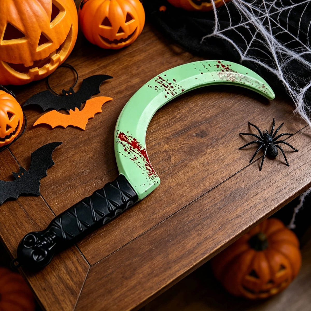 1Pc Halloween Mini Pumpkin Branches Artificial Black Twigs Vase Fillers for Table Mantel Centerpiece Creepy Gothic Scary House Decor