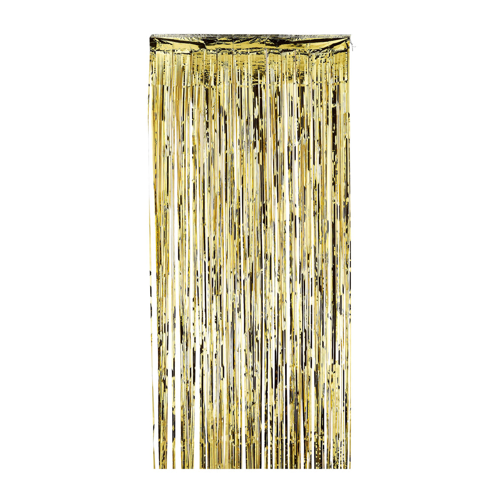 Gold Foil Door Curtain, 8' x 3', Party Banners, by Way To Celebrate