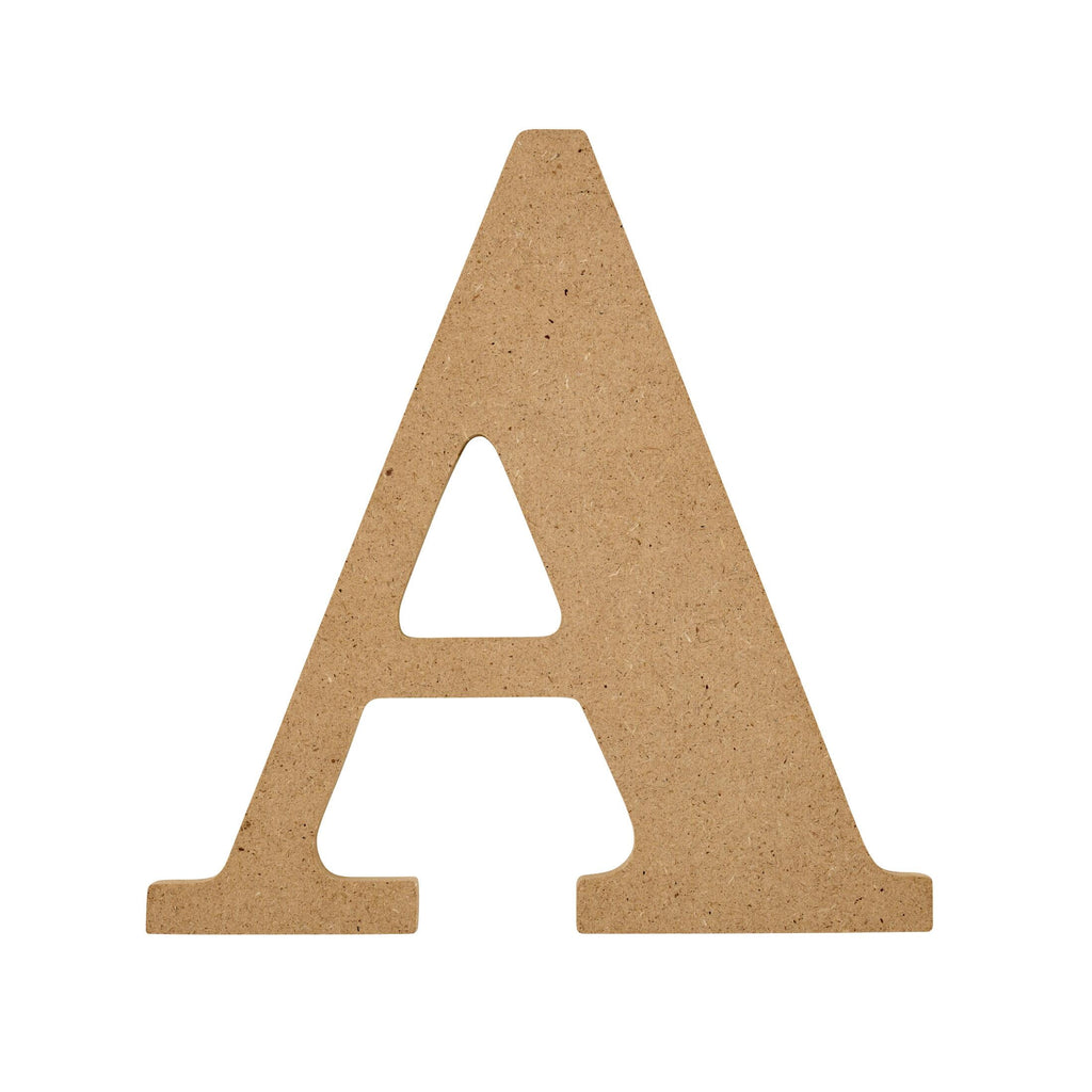 Plaid Unfinished Wood MDF 5" Letter for DIY Arts and Crafts, A