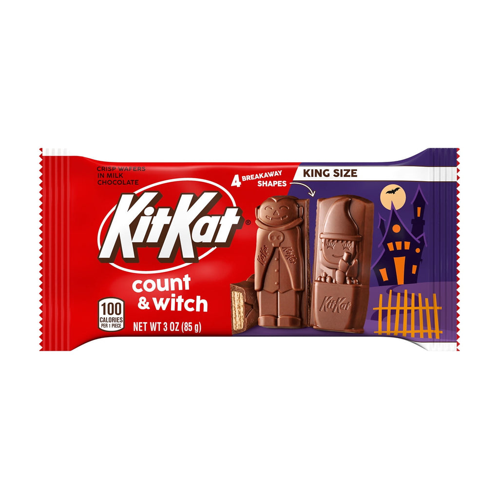 Kit Kat® Milk Chocolate Wafer Count and Witch King Size, Candy Bar, 3 oz