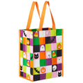 Hallmark Large Halloween Tote Bag (Ghosts, Candy Corn, Bats, Cats), 1 Count