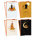 Hallmark Assorted Halloween Cards (Nostalgic Critters), 8 Count