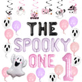 Halloween Party Decorations Set - The Spooky One Theme with Pink Purple Balloons & Ghost Decor