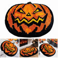 Halloween Bathroom Rugs，Farmhouse Halloween Rugs for Bathroom Decorations for The Home，Pumpkin Bath Mats，Holiday Cute Pumpkin Decor Non - Slip 15.7*23.6Inches