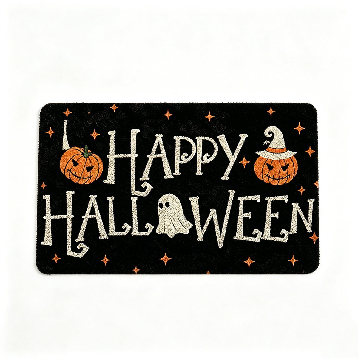 Halloween Celebration Doormat 16x24 Inch, Spooky Ghost Entrance Mat for Front Porch Indoor Outdoor, B