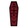 Halloween Coffin Rug - 4.3x1.6 Ft Goth Bath Mat, Non- Indoor Carpet for Living Room, Bedroom & Bathroom, Dark Gothic Decor for Spooky Home Parties