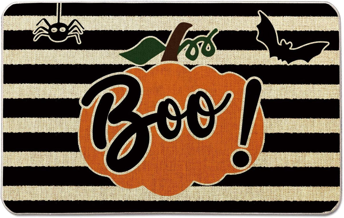 Halloween Doormat Decor -Boo!- Funny Halloween Rug