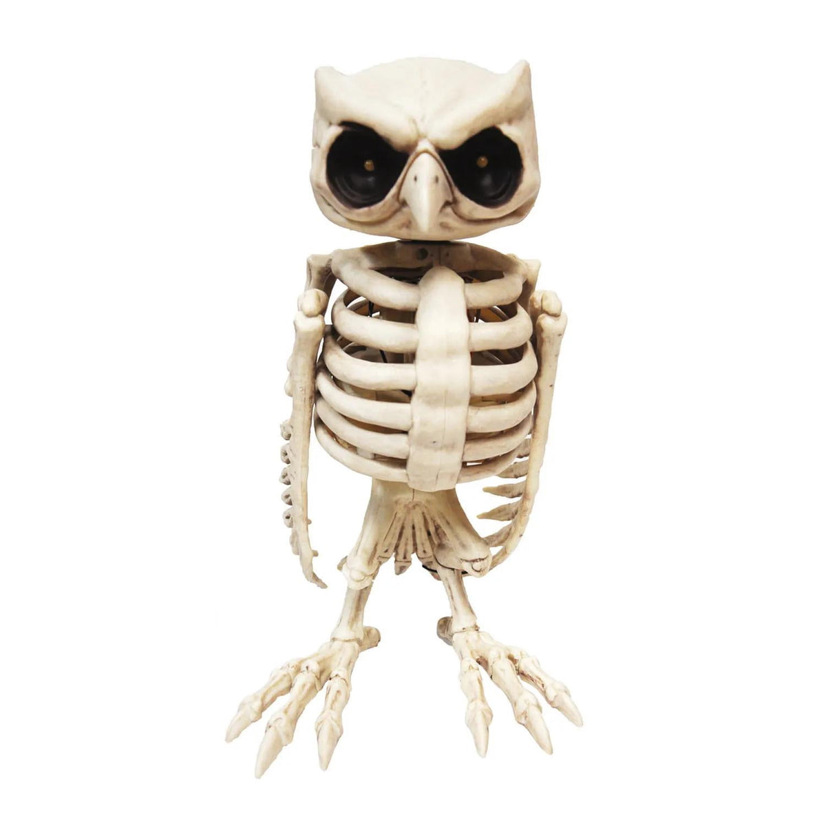 Halloween Express 14" Animated Owl Skeleton Halloween Decoration