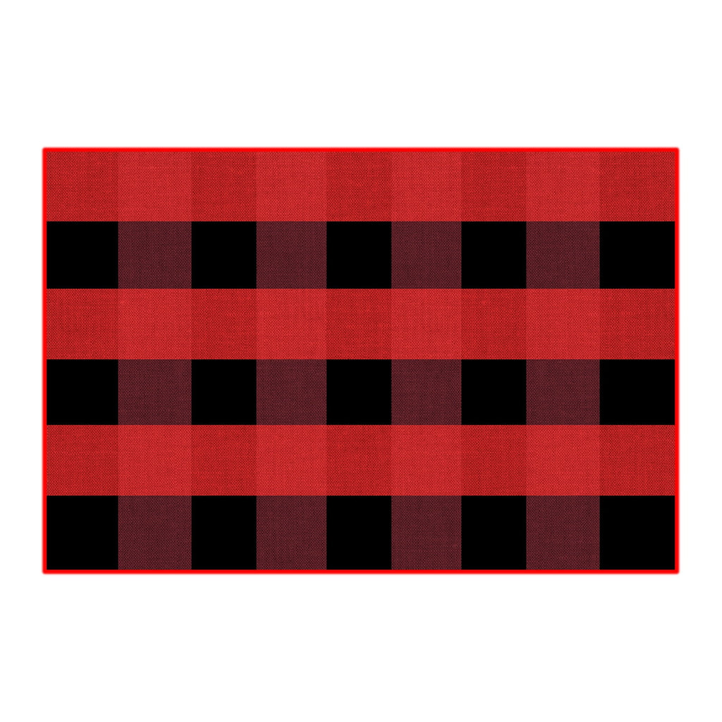 Halloween Fall Outdoor Rug Plaid Rug Foldable Floor Mat for Thanksgiving Front Door Front Porch Farmhouse Entryway Patio Decoration