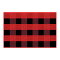 Halloween Fall Outdoor Rug Plaid Rug Foldable Floor Mat for Thanksgiving Front Door Front Porch Farmhouse Entryway Patio Decoration