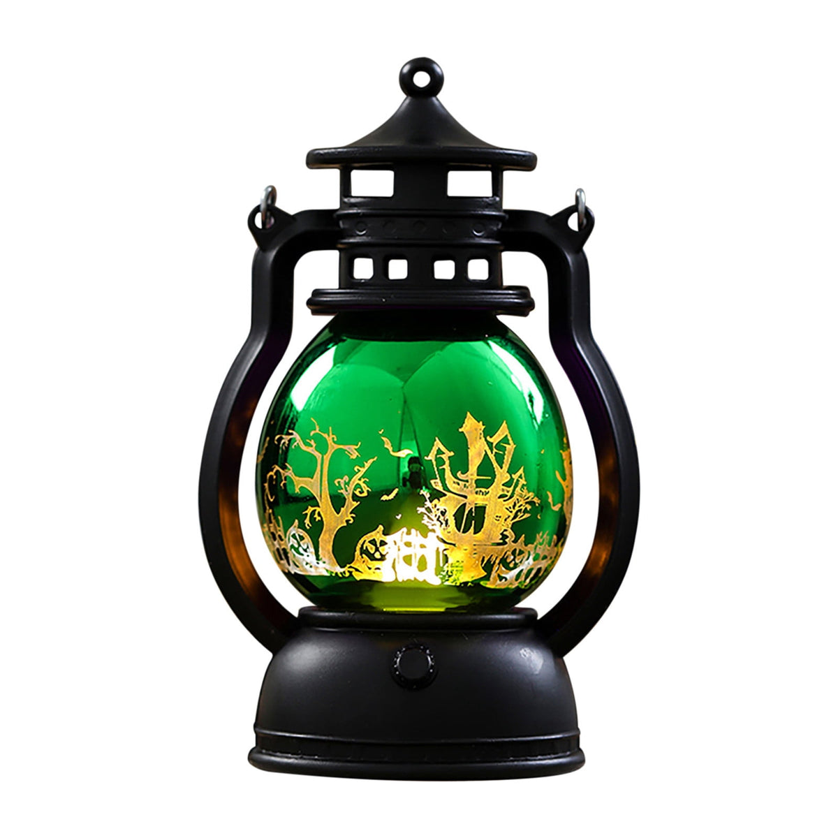 Halloween Oil Lamp Outdoor Lights, Flickering Flame Solar Lanterns Lights Outdoor Waterproof, Hanging Lantern Decorative, Solar Powered Lanterns for Yard Patio Path Tree Garden Decor