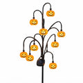 Halloween Solar Tree Stump Light, Cute Glowing Pumpkin Outdoor Decor, Twinkling Pathway Light, Magical Vintage Lantern, Rustic Fall Porch Decoration