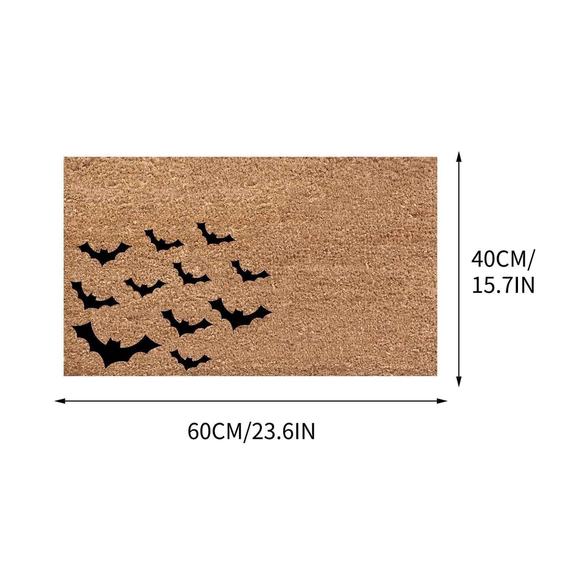 Halloween Spooky Printed Doormat, Soft Absorbent Non-Slip Rugs for Front Door Bathroom Kitchen Entryway, Halloween Decorations