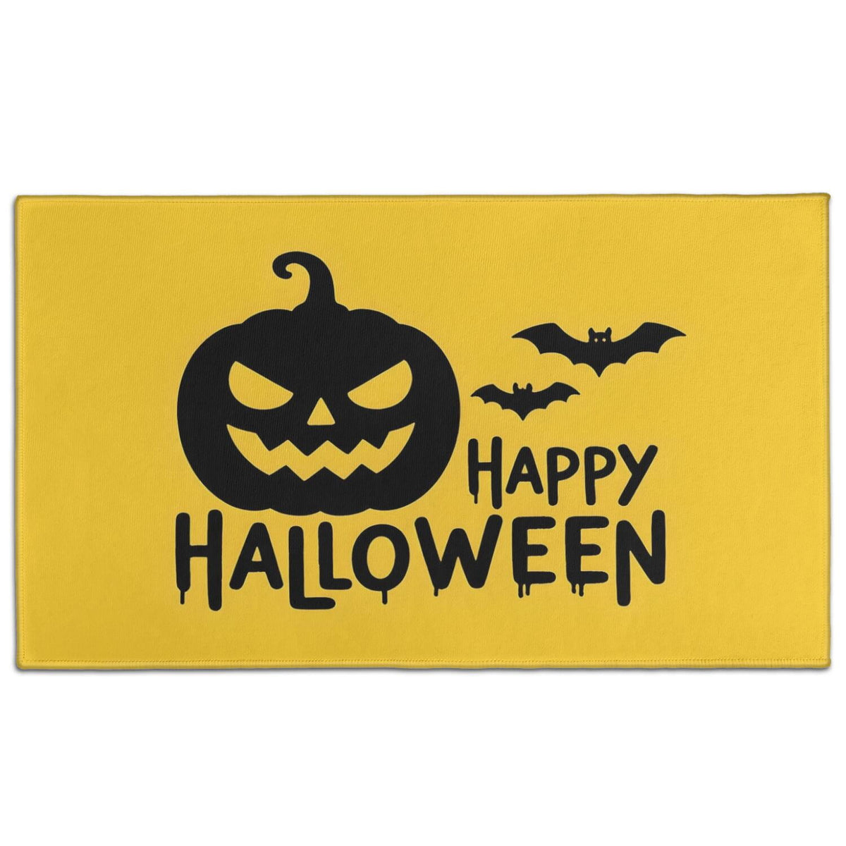 Happy Halloween Door Mat Decorations Spider Bat Doormat Plain the Indoor Door Mat/Outdoor Crystal Velvet 30x17 Inches