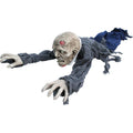 Haunted Hill Farm 5.1 ft Animatronic Zombie, Indoor/Outdoor Halloween Decoration, Flashing Red Eyes, HHGBZOMB-2LSA