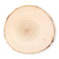 Hello Hobby 10 inch Round Rustic Poplar Wood with Bark Plaque