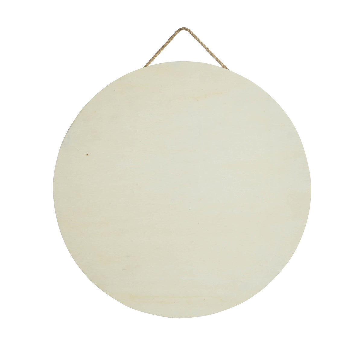 Hello Hobby Unfinished Round Wooden Plaque, 11.8 in