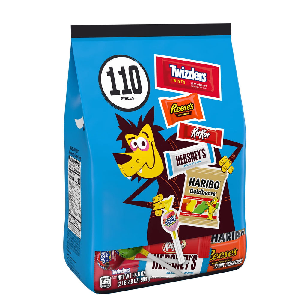 Hershey Assorted, Halloween Candy Bulk Bag, 34.8 oz (110 Pieces)