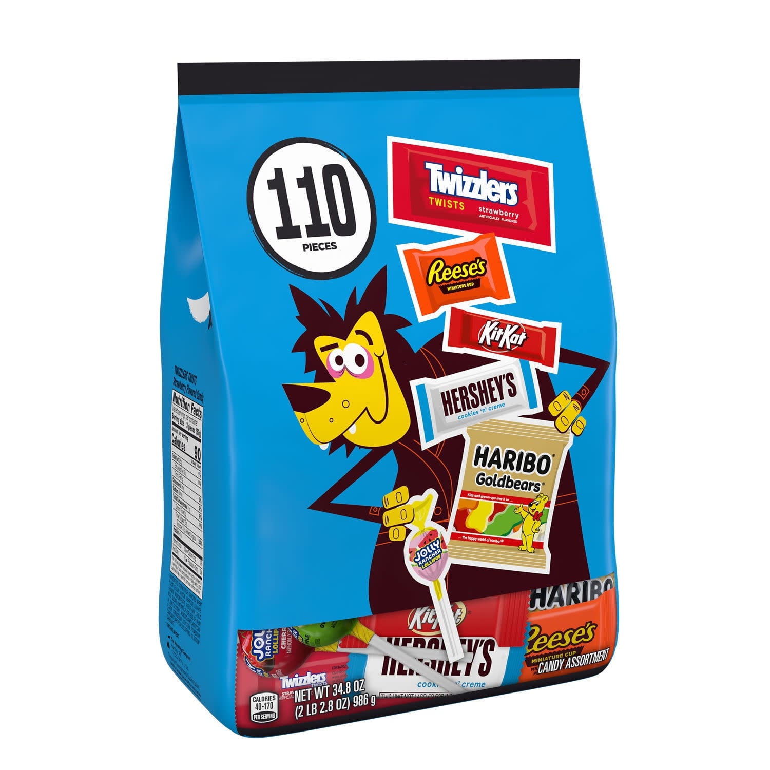 Hershey Assorted, Halloween Candy Bulk Bag, 34.8 oz (110 Pieces)