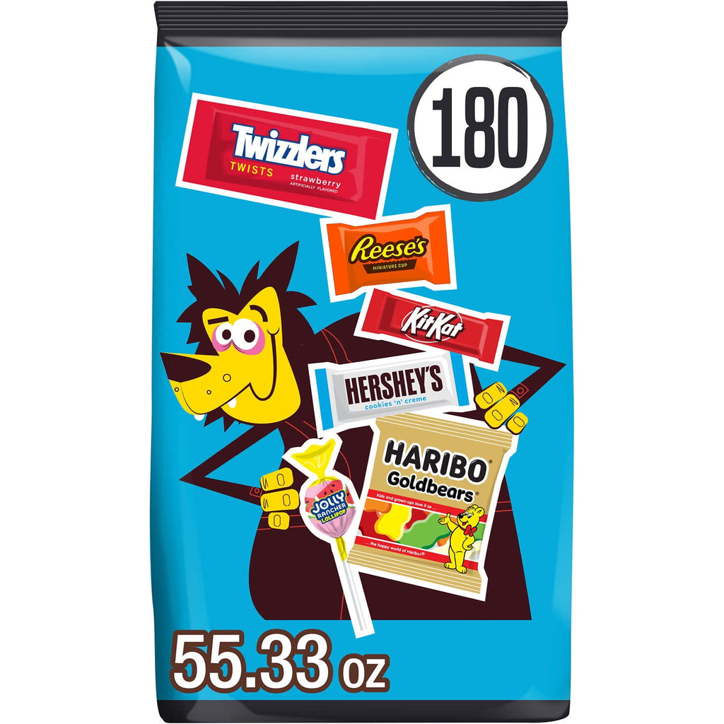 Hershey Assorted, Halloween Candy Bulk Bag, 55.33 oz (180 Pieces)