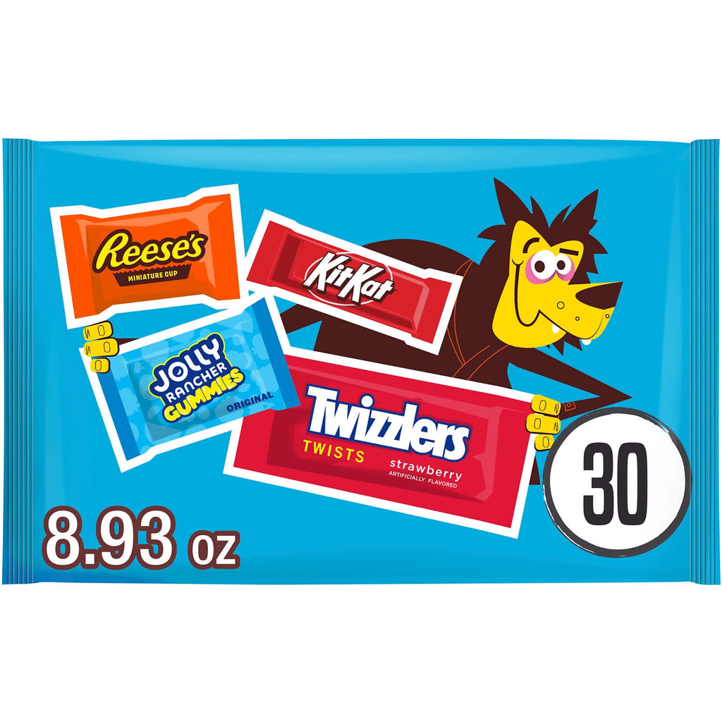 Hershey Assorted, Halloween Candy Variety Bag, 8.93 oz (30 pieces)