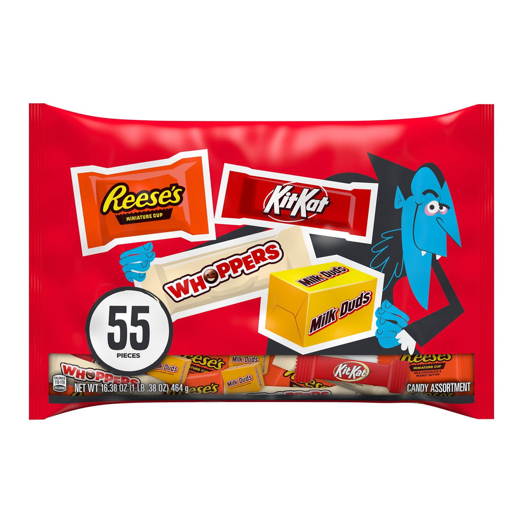 Hershey Assorted, Halloween Candy Variety Bag, 16.38 oz (55 Pieces)