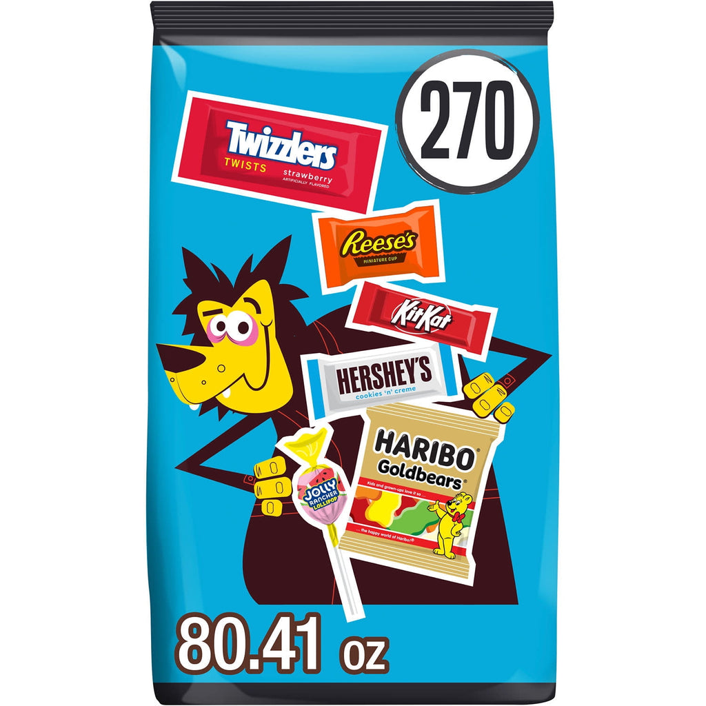 Hershey Assorted, Halloween Candy Bulk Bag, 80.41 oz (270 Pieces)