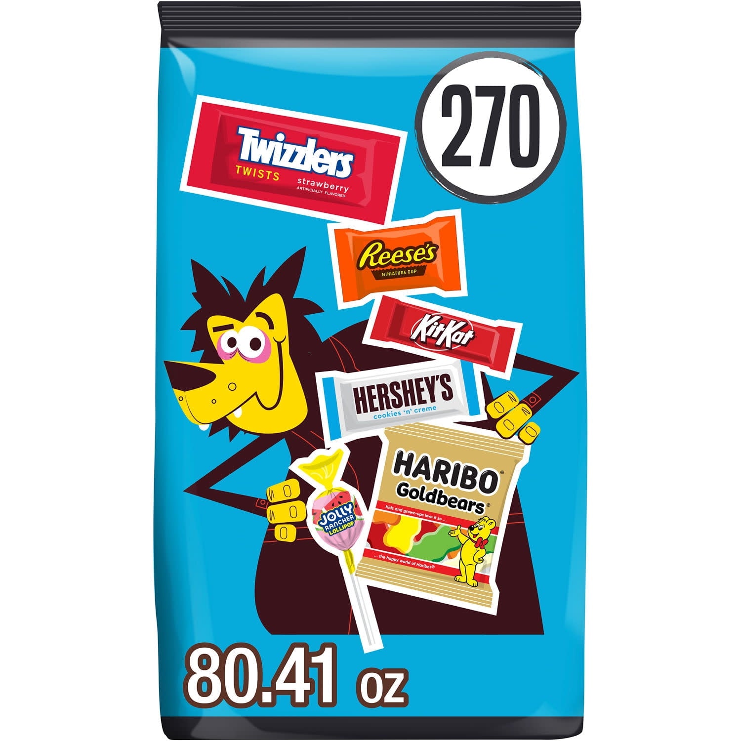 Hershey Assorted, Halloween Candy Bulk Bag, 80.41 oz (270 Pieces)