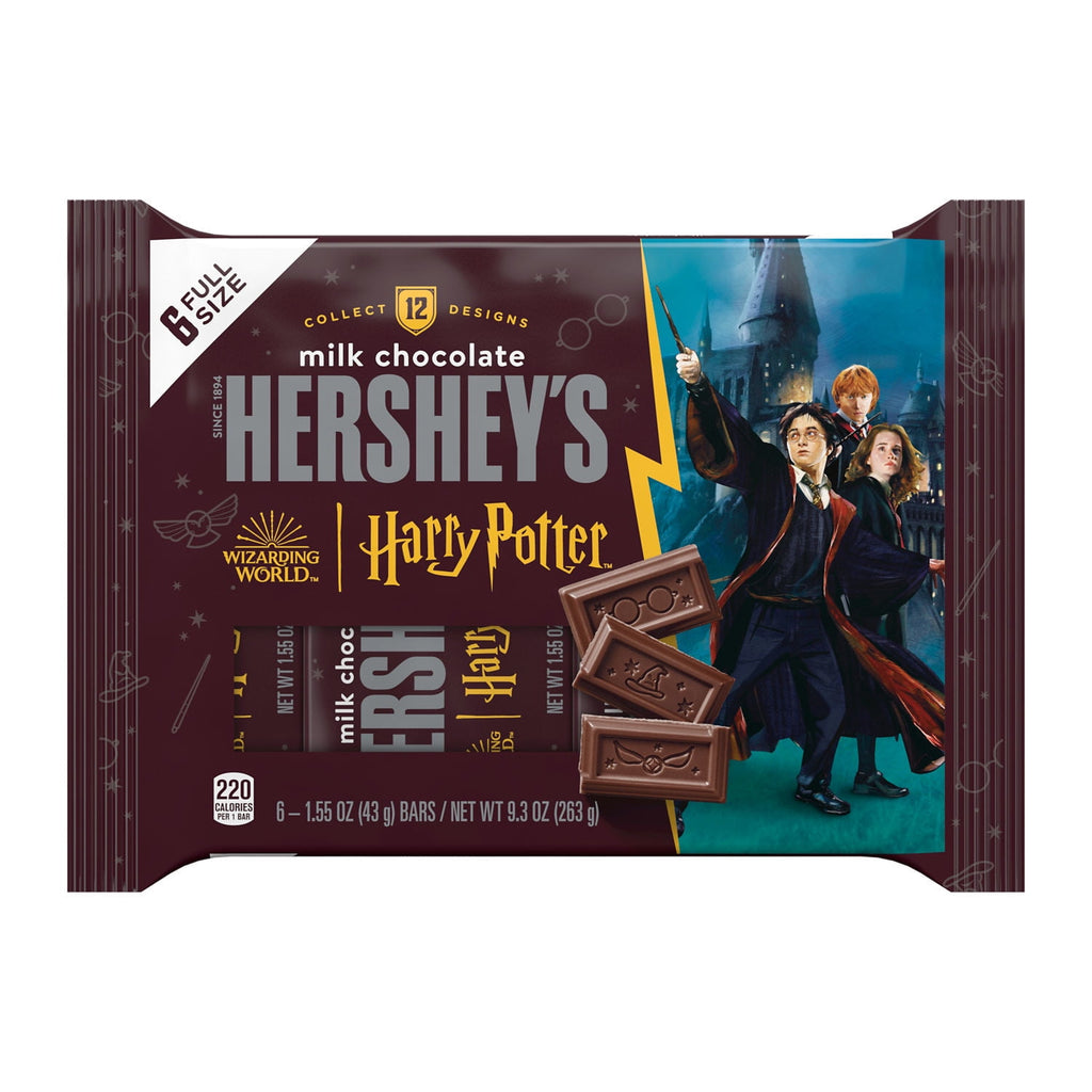 Hershey's Milk Chocolate Harry Potter™ Halloween Candy, Bars 1.55 oz, 6 Count