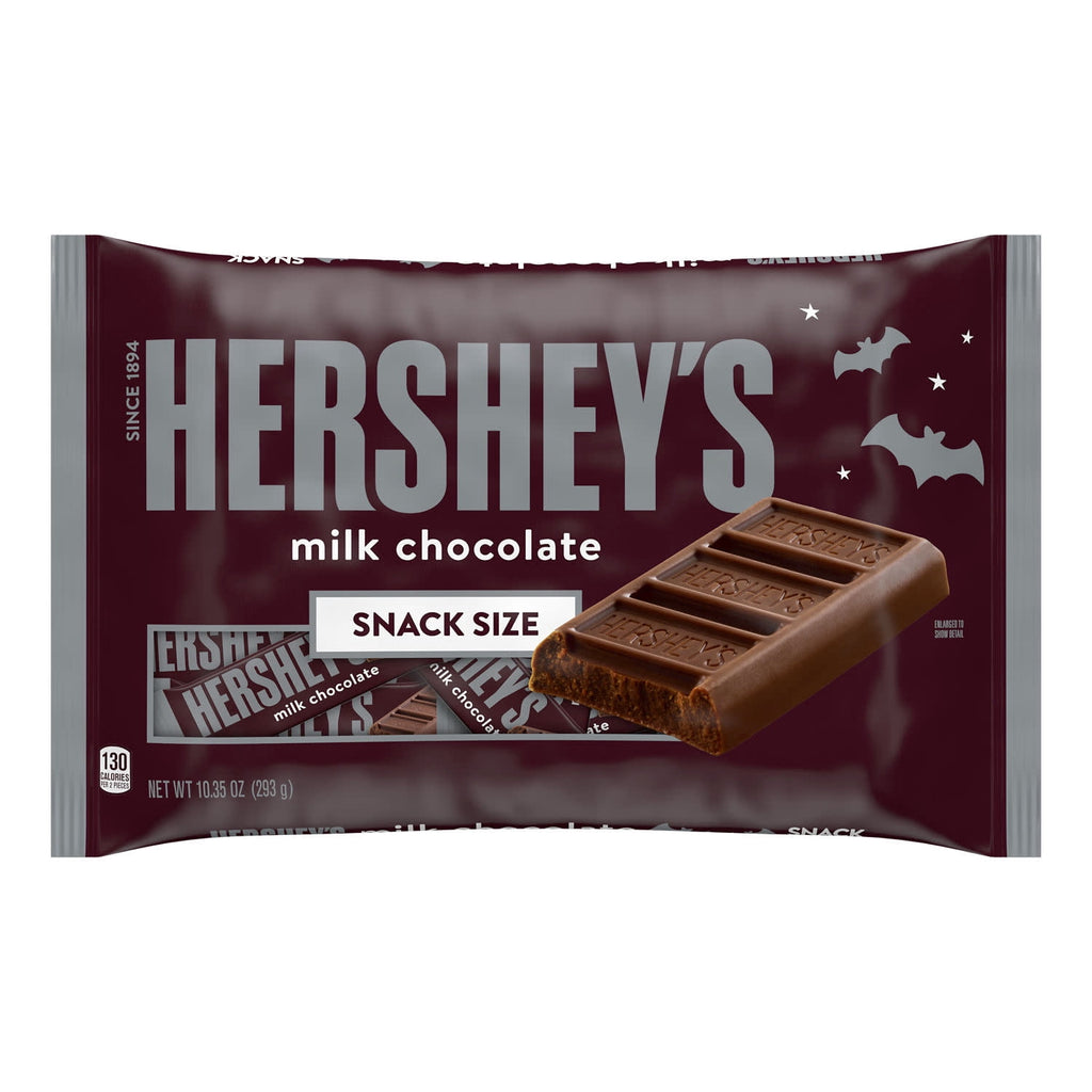 Hershey's Milk Chocolate Snack Size, Halloween Candy Bag, 10.35 oz