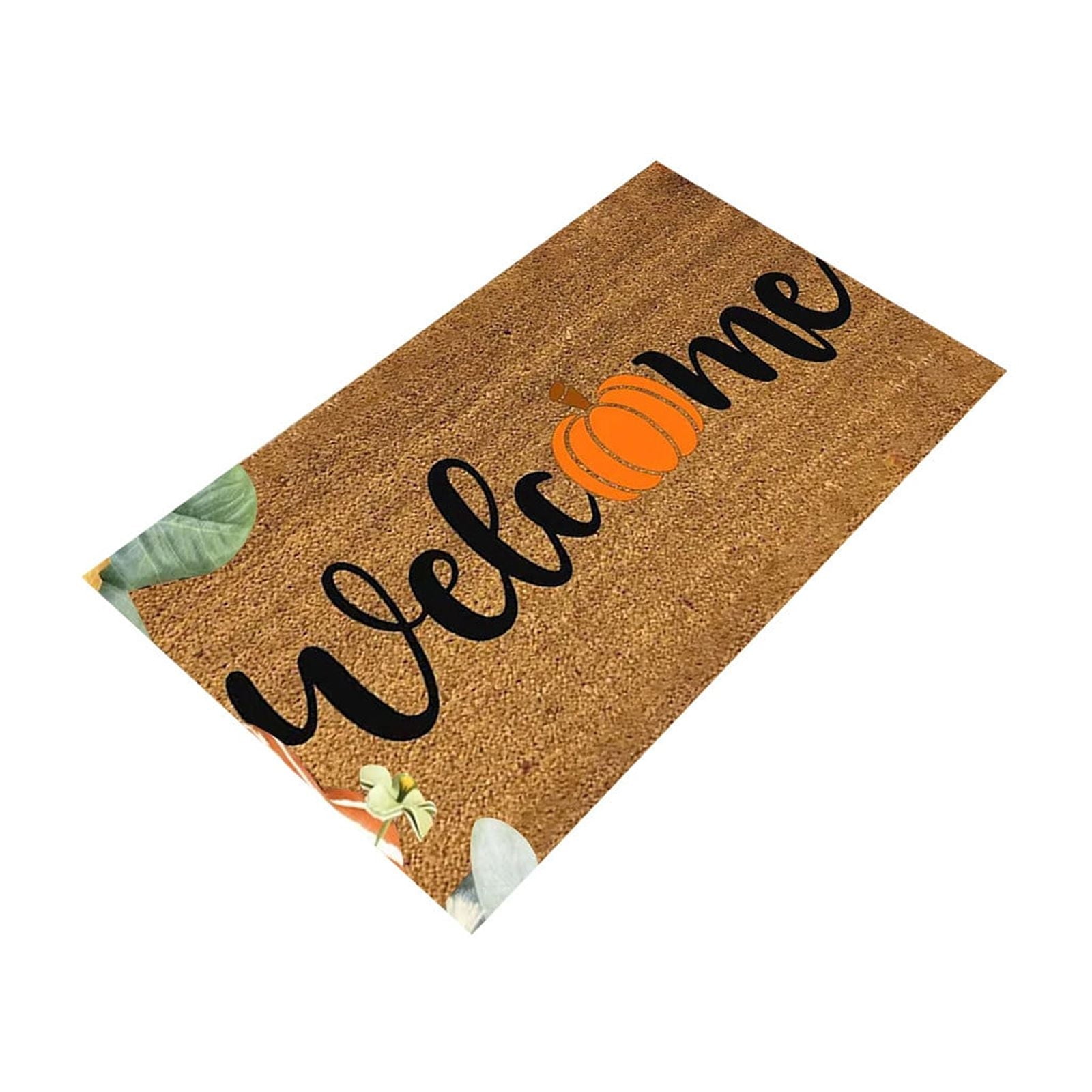 JOGZMZ Halloween Pumpkin Area Rug Bright Pumpkin Floor Mats Slip Resistants Earth Floor Mats For Front Door Bathroom Kitchen Room 19.67×31.49in