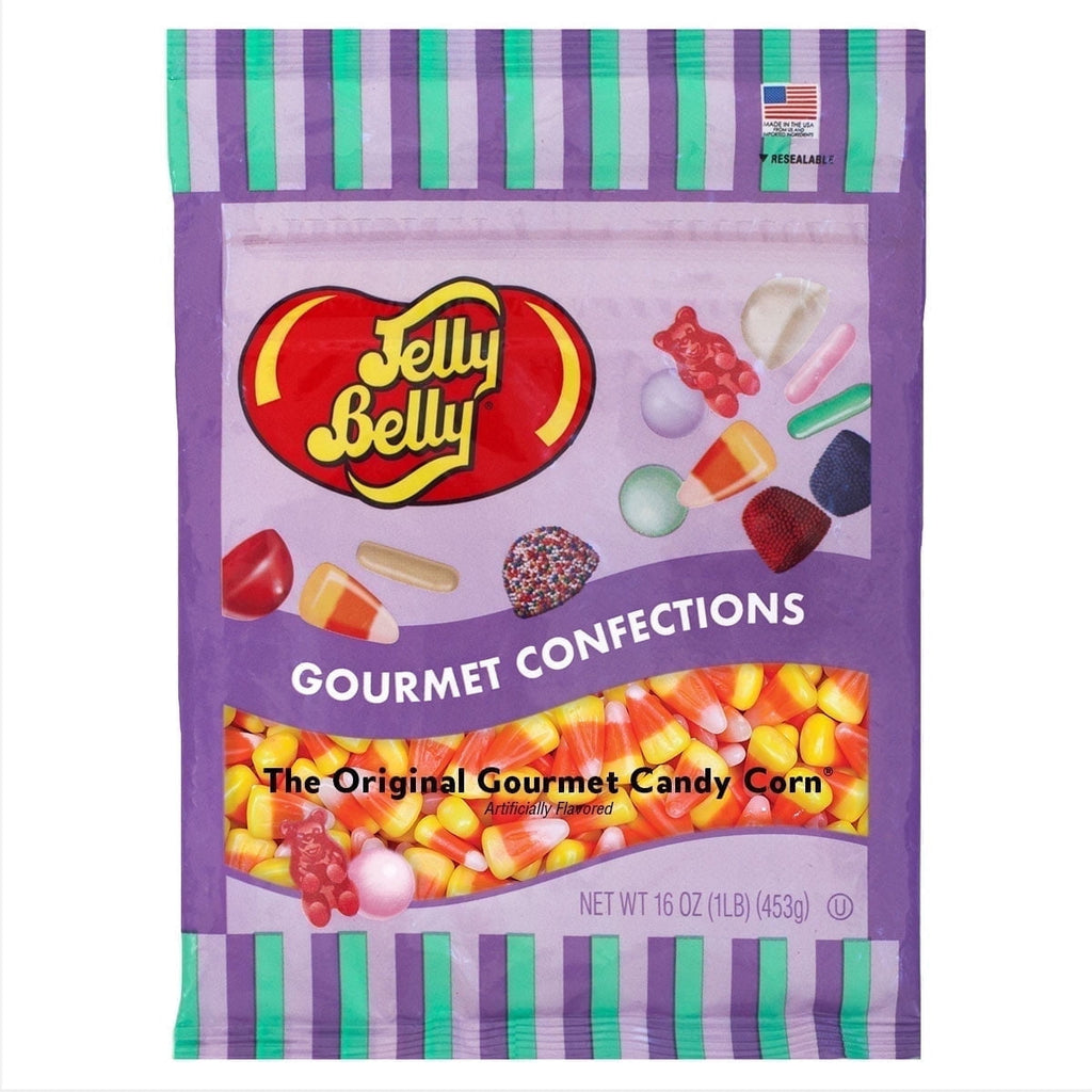Jelly Belly Candy Corn, 1 Pound (16 Ounces) of Creamy Classic Vanilla Candy in a Resealable Bag