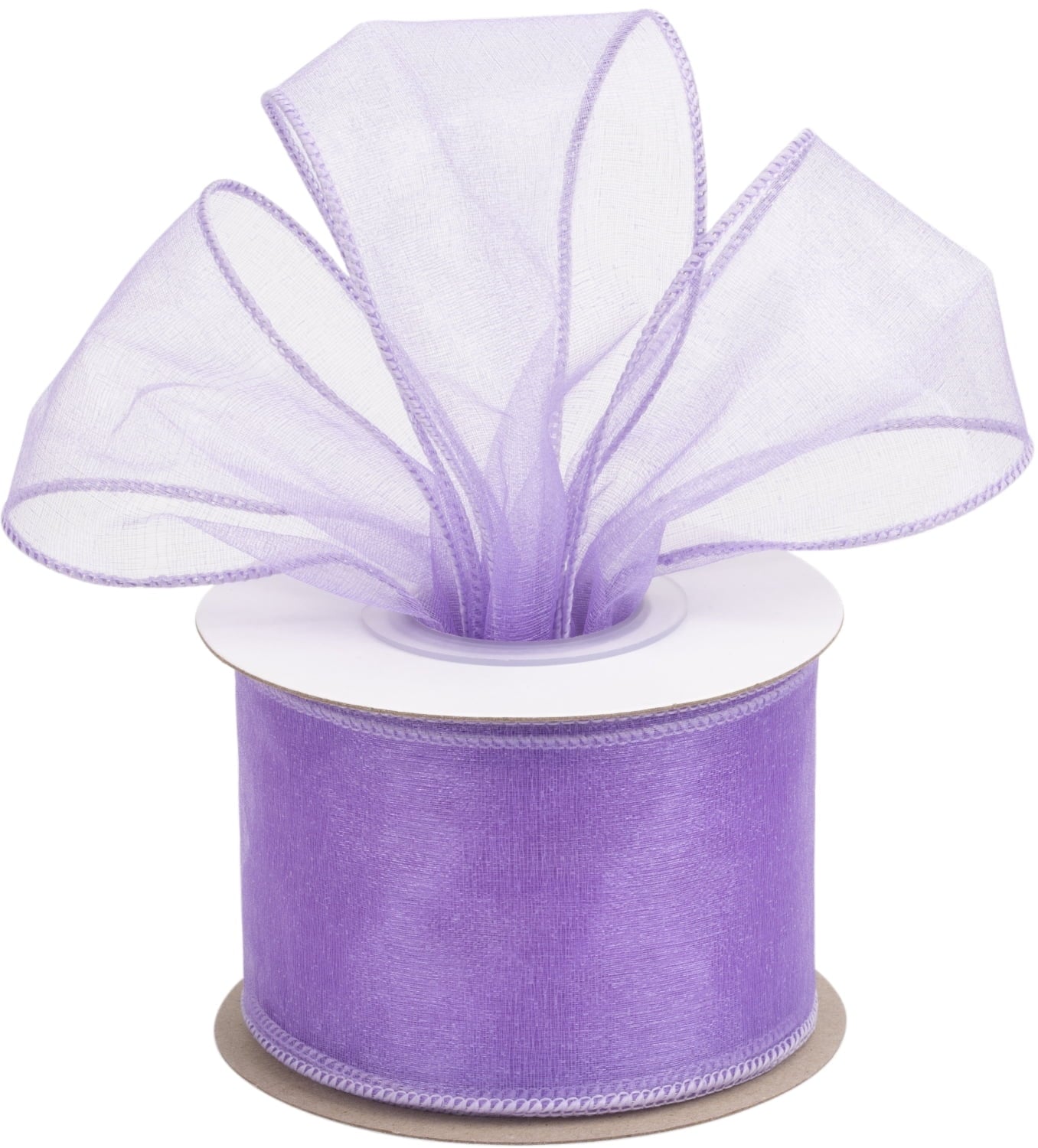 Joycrosso 1.5 Inch White Wired Organza Ribbon - 20 Yards Sheer Decorative Ribbon for Gift Wrapping, Wedding Decor, Christmas Tree, Crafts & DIY Projects