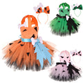 Jsaierl Kids Baby Girls Bam Bam Costume Caveman Cavegirl Stone Age Outfit for Girl Boy Cosplay Dress Up Photo Shoot