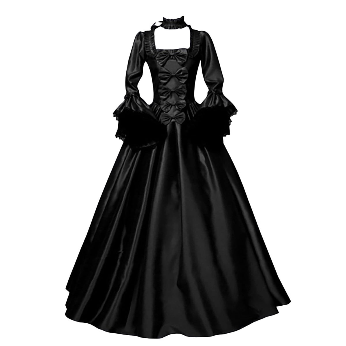 Jsaierl Victorian Dress for Women 1800S Medieval Renaissance Dress Corset Flare Sleeve Vintage Dress Cocktail Party Ball Gown