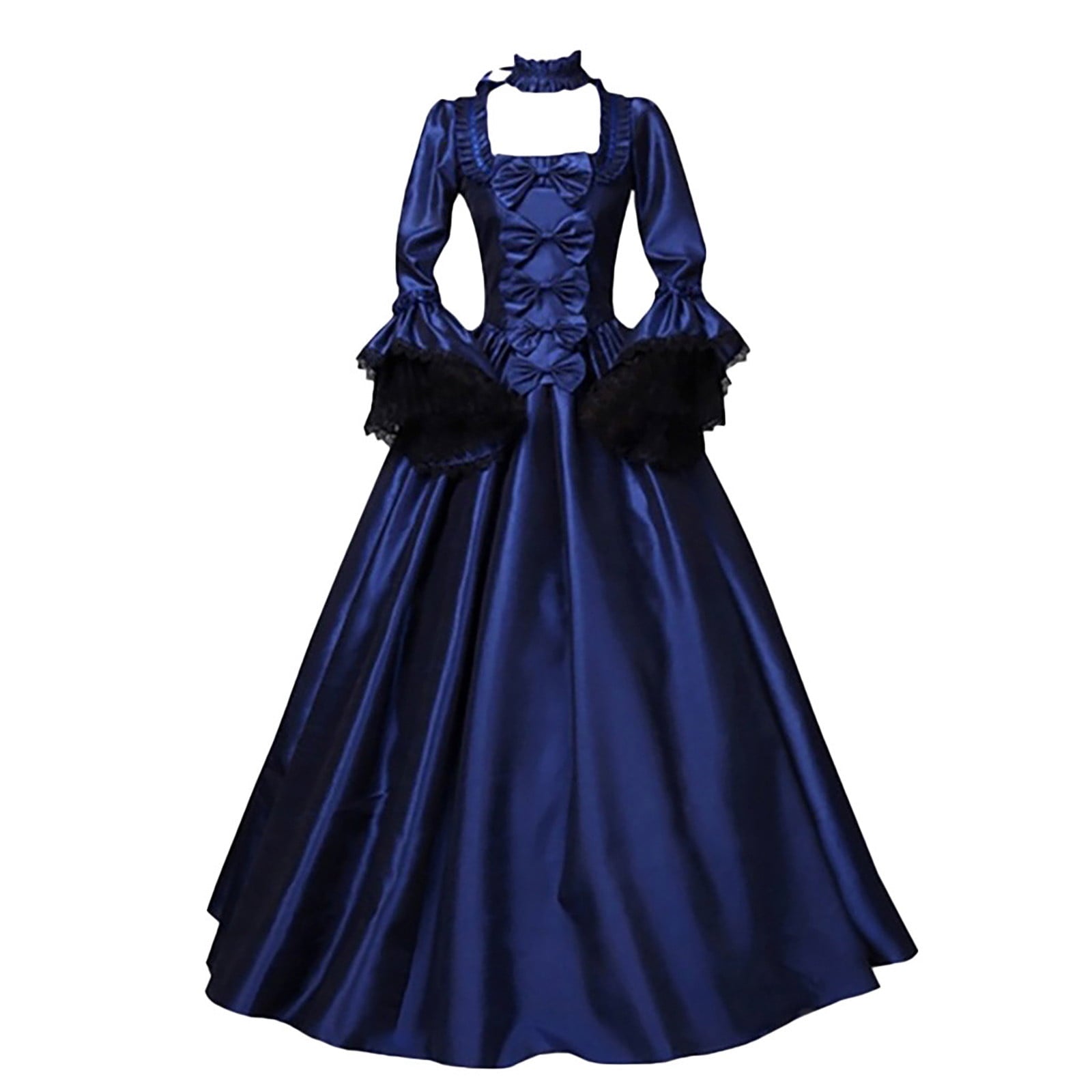 Jsaierl Victorian Dress for Women 1800S Medieval Renaissance Dress Corset Flare Sleeve Vintage Dress Cocktail Party Ball Gown
